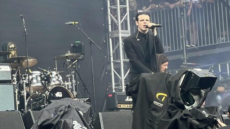 Yungblud singing on stage