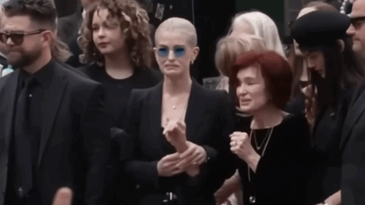 the osbvourne family crying and mourning