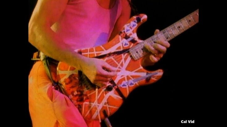 EVH and his iconic guitar