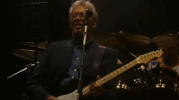 Eric Clapton performing 