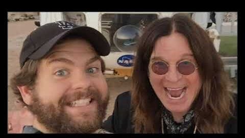 Jack and Osbourne casually smiling for a photo with Jack wearing a cap