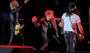Axl Rose Storms Offstage After Kicking Over Drum Kit and Throwing Microphone