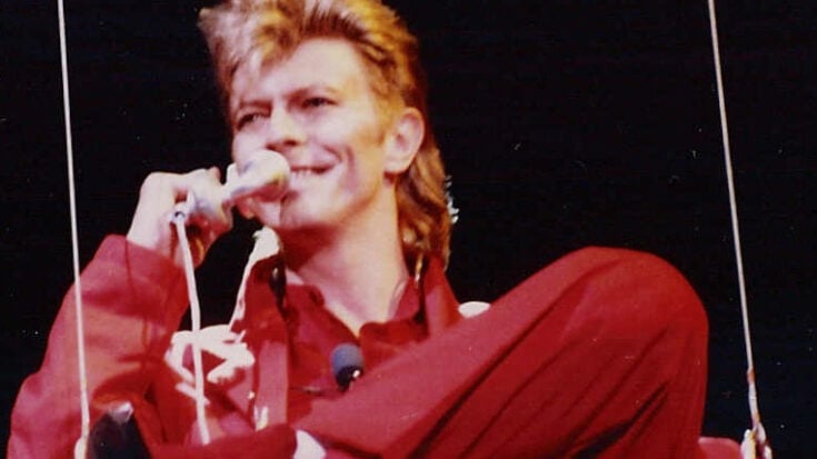 David Bowie performing at the Rock am Ring and Rock im Park music festival in Nürburgring, Germany on June 7, 1987