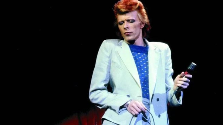 David Bowie performing at the Tower Theater in Upper Darby, PA, during the Diamond Dogs Tour, July 1974.
