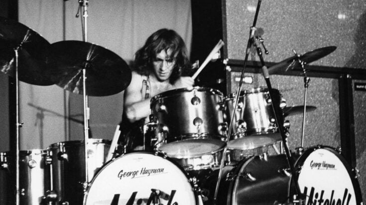 itch Mitchell on Hayman Drums in 1969, playing at the Dorton Arena in Raleigh NC with the Jimi Hendrix Experience.