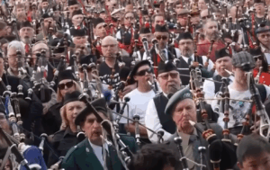 Watch 374 Bagpipers Set a World Record Performing AC/DC’s “It’s a Long Way to the Top”
