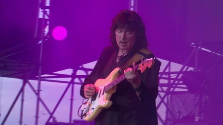 Ritchie Blackmore playing a stratocaster
