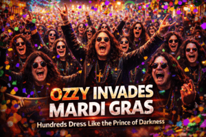 Hundreds Dress as Ozzy Osbourne for Wild Mardi Gras Tribute