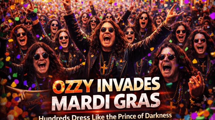 Hundreds Dress as Ozzy Osbourne for Wild Mardi Gras Tribute