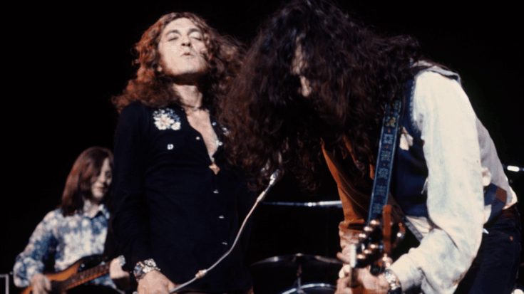 Led Zeppelin playing together back in 1970s in Albert Hall.